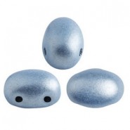 Les perles par Puca® Samos Perlen Metallic mat light blue 23980/79030